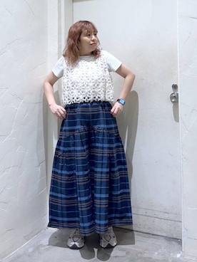 「アイテム（その他トップス）」を使った、__ururi__さん（レディース・156cm・30代）の夏コーディネート