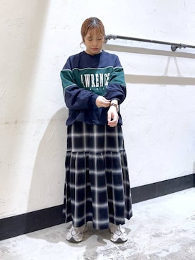 「アイテム（スウェット）」を使った、__ururi__さん（レディース・156cm・30代）の秋コーディネート