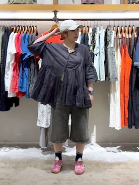 「ショートパンツ」｜__ururi__さん（レディース・156cm・30代）の夏コーディネート