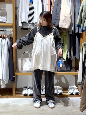 「アイテム（スウェットパンツ）」を使った、__ururi__さん（レディース・156cm・30代）の冬コーディネート