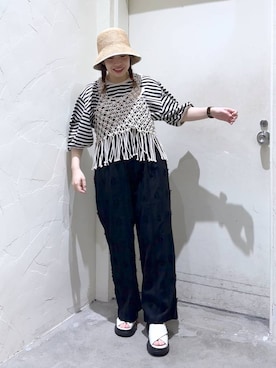 「アイテム（帽子）」を使った、__ururi__さん（レディース・156cm・30代）の春コーディネート