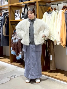 「アイテム（スカート）」を使った、__ururi__さん（レディース・156cm・30代）の冬コーディネート