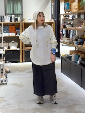 「アイテム（デニムスカート）」を使った、__ururi__さん（レディース・156cm・30代）の秋コーディネート