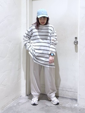 「niko and...（ニコアンド）のアイテム（スウェットパンツ）」を使った、__ururi__さん（レディース・156cm）の春コーディネート