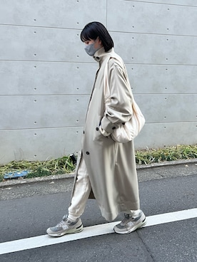 「アイテム（トレンチコート）」を使った、sakiさん（レディース・168cm・20代）の春コーディネート