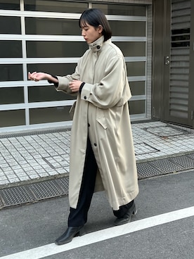 「アイテム（トレンチコート）」を使った、sakiさん（レディース・168cm・20代）の春コーディネート