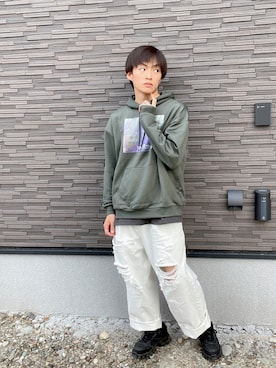 空飛ぶぺんぎんさん（メンズ・175cm）の春コーディネート