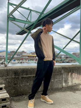 「CERCA（チェルカ）のアイテム」を使った、空飛ぶぺんぎんさん（メンズ・175cm）の秋コーディネート