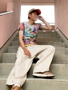 空飛ぶぺんぎんさん（メンズ・175cm）の夏コーディネート