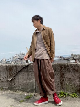 空飛ぶぺんぎんさん(メンズ・175cm)の春コーディネート