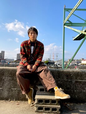 空飛ぶぺんぎんさん（メンズ・175cm）の冬コーディネート