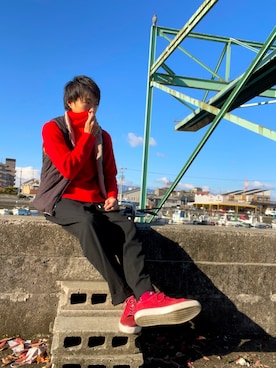 空飛ぶぺんぎんさん（メンズ・175cm）の冬コーディネート