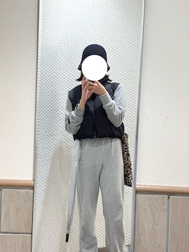 「H&M（エイチ・アンド・エム）のアイテム（ダウンベスト）」を使った、tsukiさん（レディース・152cm）の秋コーディネート