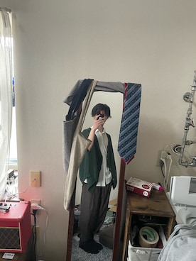 「Lazar（ラザル）のアイテム（トップス）」を使った、あらたさん（メンズ・168cm）の夏コーディネート