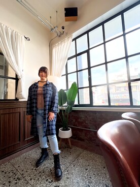 「咖啡廳」｜菲さん（レディース・159cm）の春コーディネート