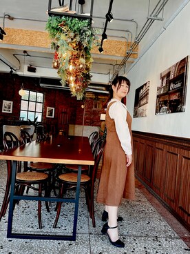 「咖啡廳」｜菲さん（レディース・159cm）の冬コーディネート