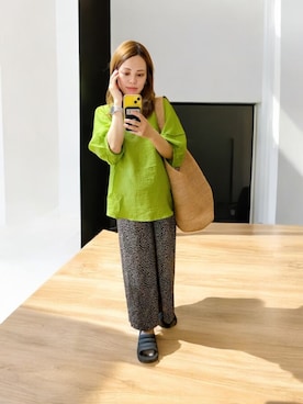 「titivate（ティティベイト）のアイテム」を使った、でつさん（レディース・152cm）の夏コーディネート