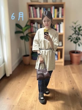 「Knuth Marf（クヌースマーフ）のアイテム」を使った、でつさん（レディース・152cm）の夏コーディネート