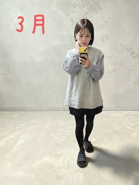 「Knuth Marf（クヌースマーフ）のアイテム」を使った、でつさん（レディース・152cm）の春コーディネート