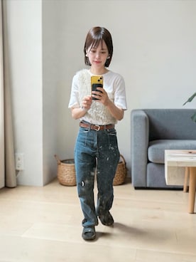 「Knuth Marf（クヌースマーフ）のアイテム」を使った、でつさん（レディース・152cm）の秋コーディネート