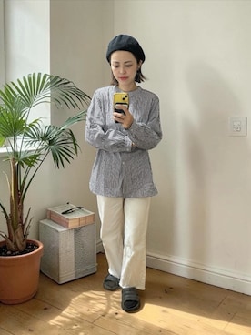 「ベレー帽」｜でつさん（レディース・152cm）の春コーディネート