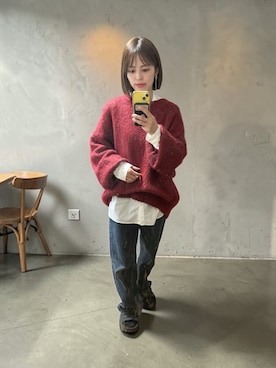 「Knuth Marf（クヌースマーフ）のアイテム」を使った、でつさん（レディース・152cm）の冬コーディネート