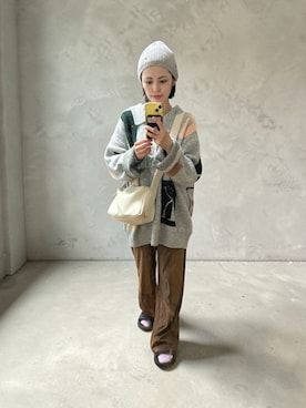 「Knuth Marf（クヌースマーフ）のアイテム」を使った、でつさん（レディース・152cm）の冬コーディネート