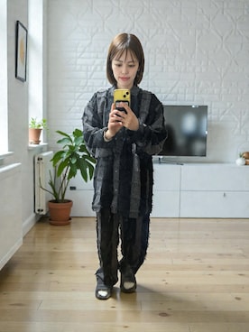 「Knuth Marf（クヌースマーフ）のアイテム」を使った、でつさん（レディース・152cm）の冬コーディネート