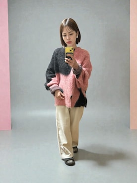 「Knuth Marf（クヌースマーフ）のアイテム」を使った、でつさん（レディース・152cm）の冬コーディネート