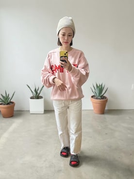 「Knuth Marf（クヌースマーフ）のアイテム」を使った、でつさん（レディース・152cm）の春コーディネート