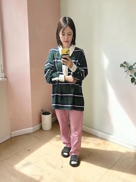 「Knuth Marf（クヌースマーフ）のアイテム」を使った、でつさん（レディース・152cm）の春コーディネート