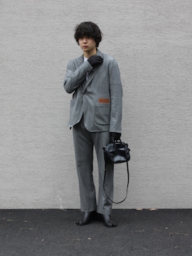 「SUNSEA（サンシー）のアイテム（ジャケット/アウター）」を使った、yamadaさん（メンズ・170cm）の秋コーディネート