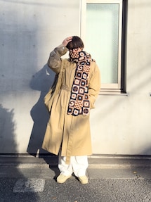 【美品】story mfg ストール Story mfg.のストール/ショールを使った人気ファッション