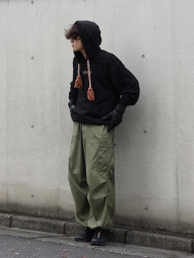「ADPOSION（アドポーション）のアイテム」を使った、yamadaさん（メンズ・170cm）の秋コーディネート