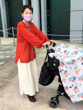 「ROOM（-）のアイテム」を使った、mahik0123さん（レディース・154cm）の夏コーディネート