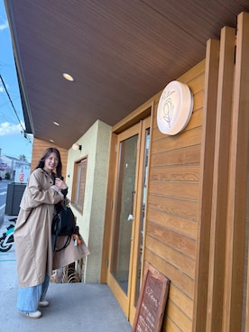 「KBF（ケイビーエフ）のアイテム（ジャケット/アウター）」を使った、yuzuさん（レディース・165cm）の春コーディネート