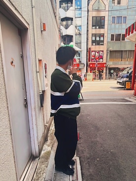 「アイテム（ポロシャツ）」を使った、あおちゃんさん（メンズ・169cm）の秋コーディネート