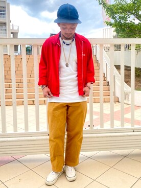 白tシャツ のメンズ人気ファッションコーディネート 髪型 ボウズ Wear