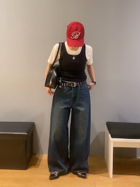 「韓国コーデ」｜Momさん（レディース・156cm）の夏コーディネート