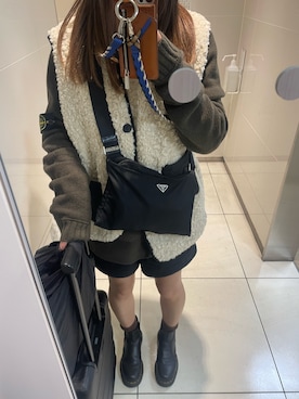 「haushca（ハウシュカ）のアイテム」を使った、NATSUさん（レディース・154cm）の秋コーディネート