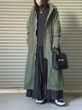 「UN3D.（アンスリード）のアイテム（その他アウター）」を使った、☆CH☆さん（レディース・160cm）の冬コーディネート