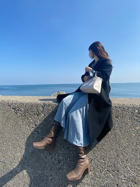 「UNITED TOKYO（ユナイテッドトウキョウ）のアイテム（その他アウター）」を使った、mさん（レディース・167cm）の春コーディネート