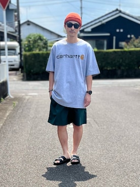 「アイテム（帽子）」を使った、Hiromu®︎さん（メンズ・174cm）の夏コーディネート