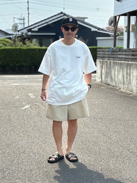 「アイテム（デジタル腕時計）」を使った、Hiromu®︎さん（メンズ・174cm）の夏コーディネート