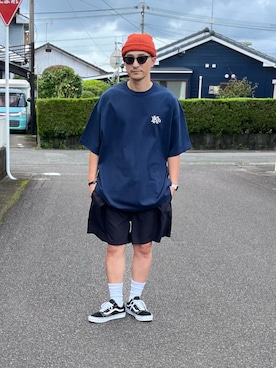 「アイテム（デジタル腕時計）」を使った、Hiromu®︎さん（メンズ・174cm）の夏コーディネート