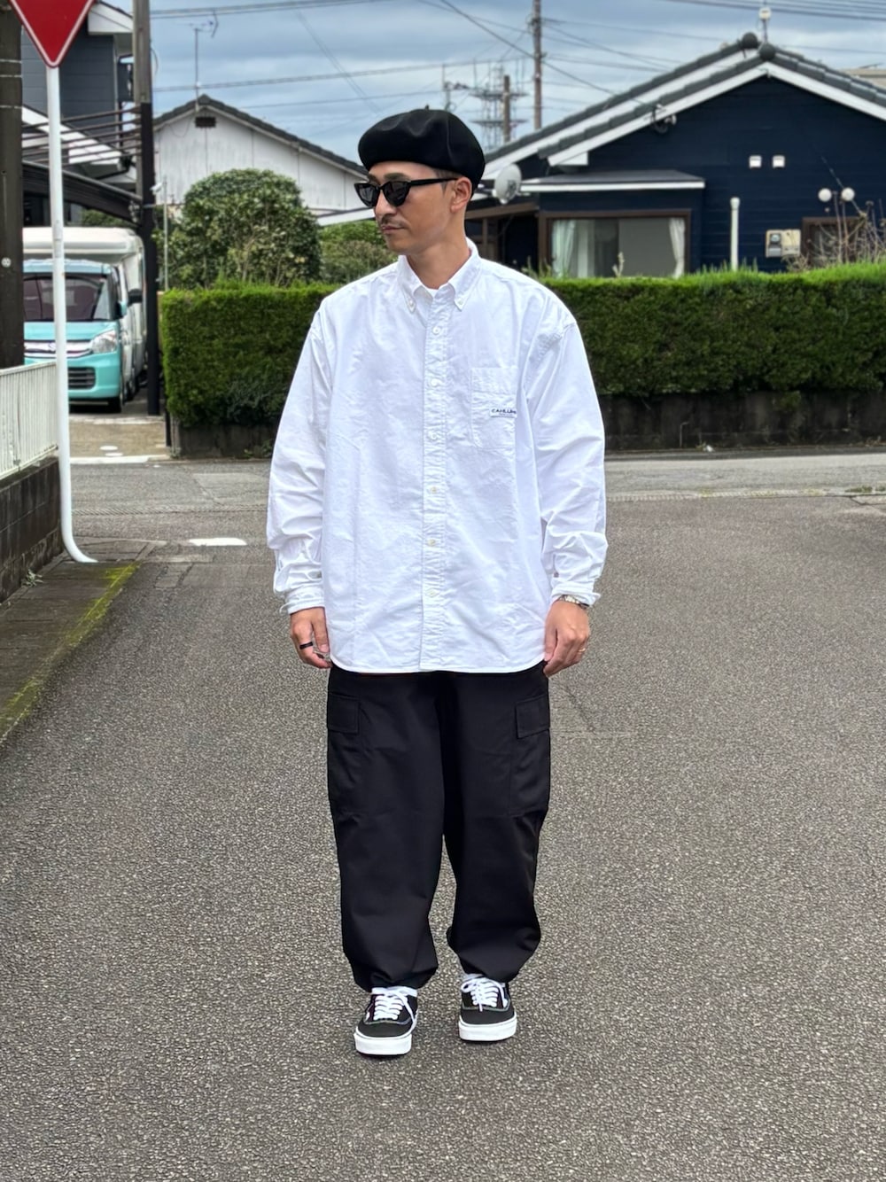 CAHLUMN/カウラム Magazine Pocket Oxford B.D Shirt/マガジンポケット
