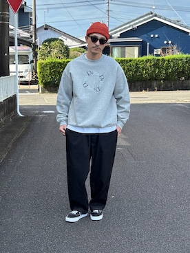 「おでかけコーデ」｜「アイテム（帽子）」を使った、Hiromu®︎さん（メンズ・174cm）の冬コーディネート