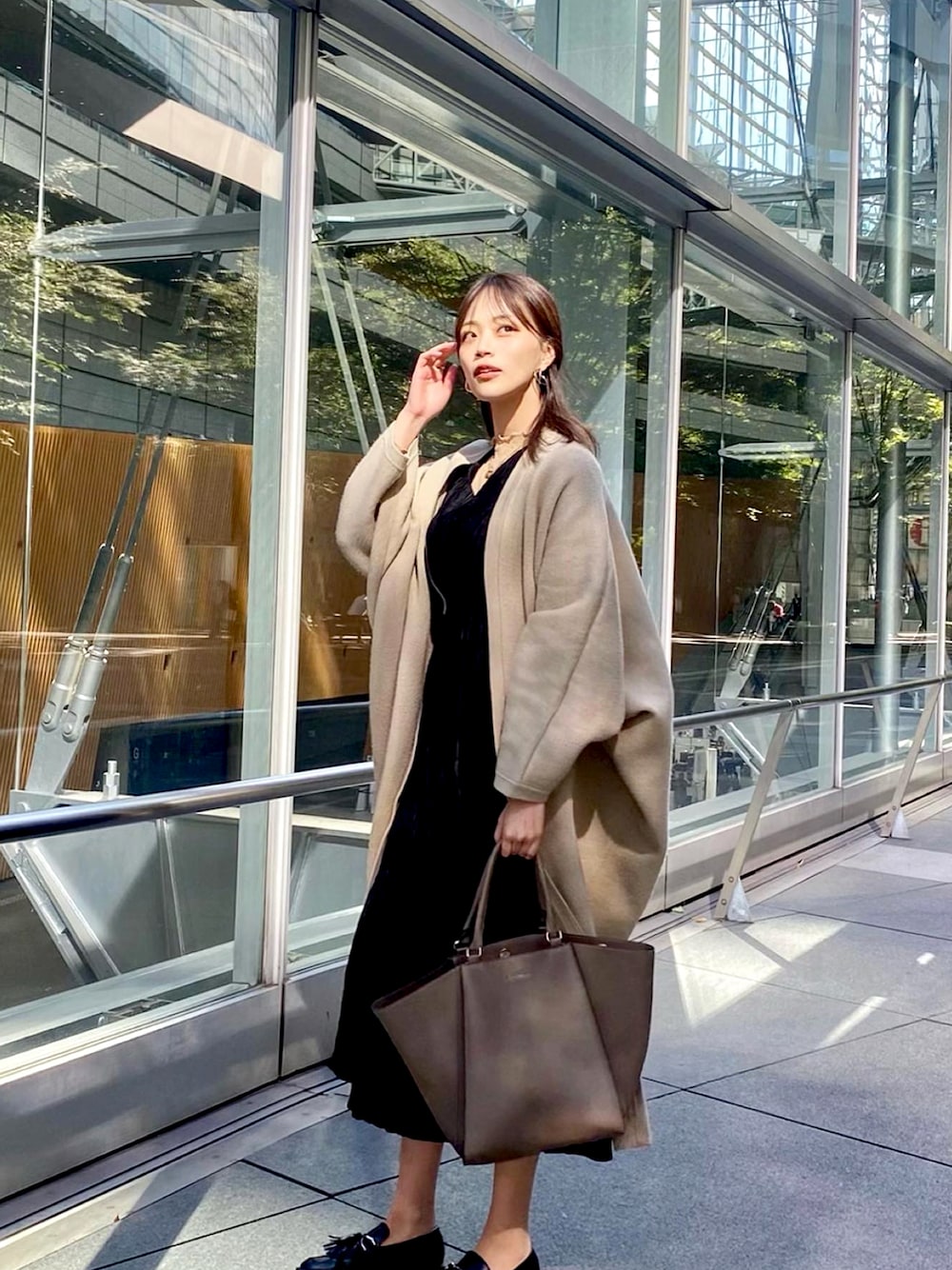 RIM.ARK（リムアーク）の「カバードニットガウン（その他アウター  