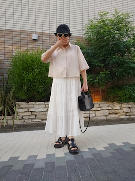 「ティアードスカート」｜hiro_tさん（メンズ・160cm）の夏コーディネート