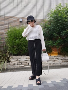 「アイテム（帽子）」を使った、hiro_tさん（メンズ・160cm）の夏コーディネート